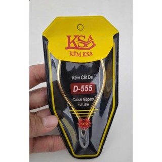Kềm Cắt da Nhặt da vuông Vàng D555 - Sắc bén Tinh xảo, tay cầm êm ái, hãng KSA cao cấp Không Rỉ Sét, độ bền cao