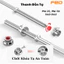Thanh Đòn Tạ Phi 50mm, Tạ Thanh Đòn Chất Liệu Thép Mạ Inox Dài 1m5/1m8/2m2 (Hàng Nhập Khẩu)