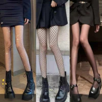 IK Quần Tất Vớ Lưới Đen Che Khuyết Điểm Vớ Da Lụa Phối Đồ Đa Phong Cách Gợi Cảm Cho Nữ V15