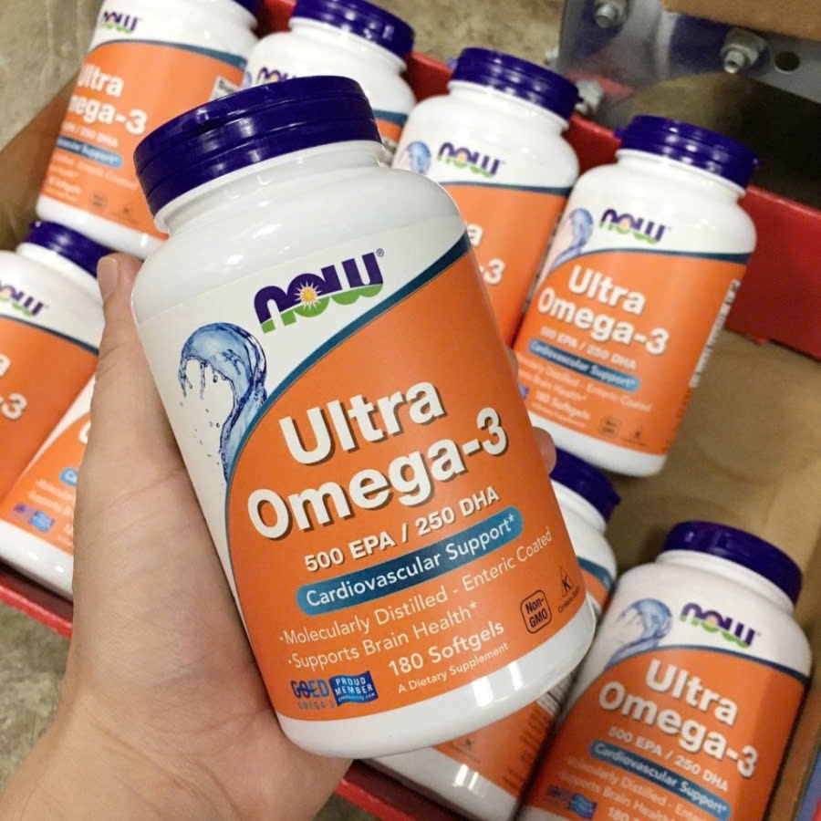 NOW ULTRA OMEGA3 500 EPA/250 DHA - VIÊN UỐNG DẦU CÁ CẢI THIỆN THỊ LỰC