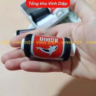 Cuộn chỉ may đen trắng loại sợi dai tốt, Kim khâu quần áo, Kim may tay số 8. Kim Chỉ may vá