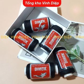 Cuộn chỉ may đen trắng loại sợi dai tốt, Kim khâu quần áo, Kim may tay số 8. Kim Chỉ may vá