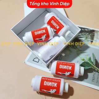 Cuộn chỉ may đen trắng loại sợi dai tốt, Kim khâu quần áo, Kim may tay số 8. Kim Chỉ may vá