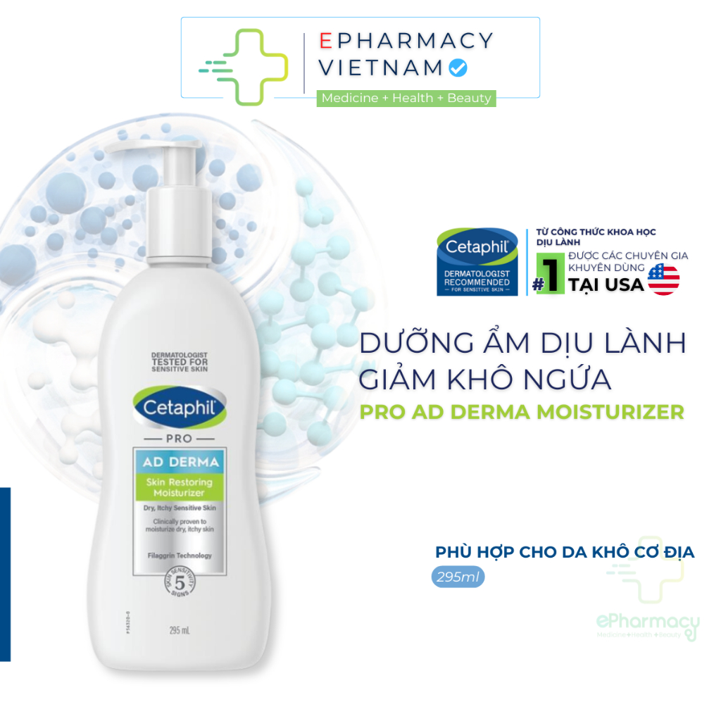 Sữa Dưỡng Ẩm Cetaphil Cetaphil PRO AD Derma Skin Restoring Moisturizer ...