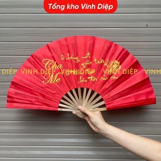 Quạt Vải Lụa, Quạt Tre Vải Xếp Chữ Thư Pháp Truyền Thống, Du Lịch Việt Nam Bền Đẹp