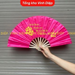 Quạt Vải Lụa, Quạt Tre Vải Xếp Chữ Thư Pháp Truyền Thống, Du Lịch Việt Nam Bền Đẹp