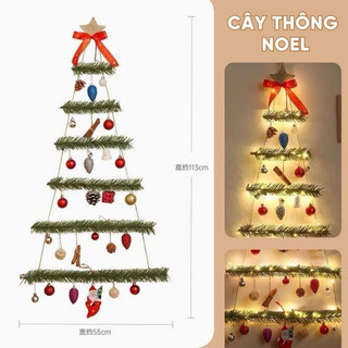 Cây Thông Noel Treo Tường Trang Trí Giáng Sinh, Cây Thông gỗ treo tường trang trí Noel