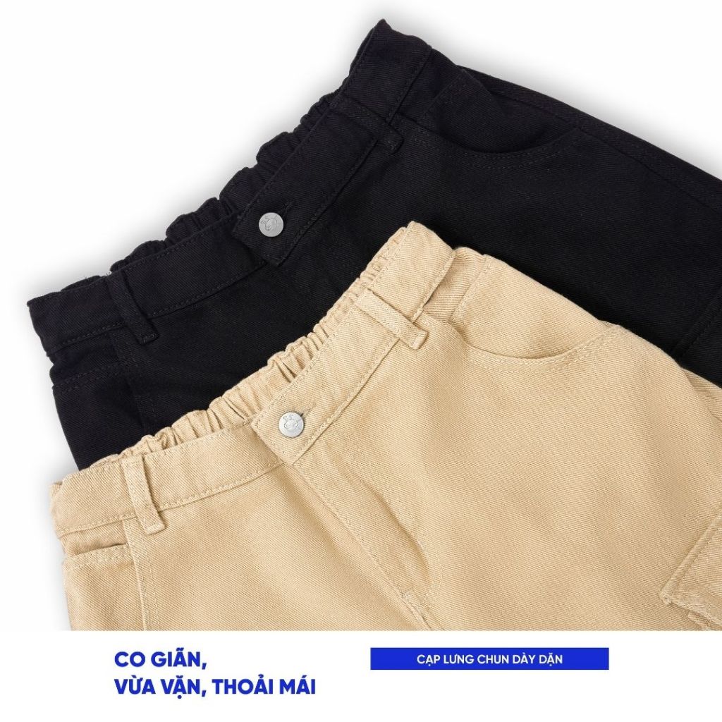 Quần Dài Tracker Local Brand Chính Hãng City Cycle ống rộng vải kaki form oversize unisex