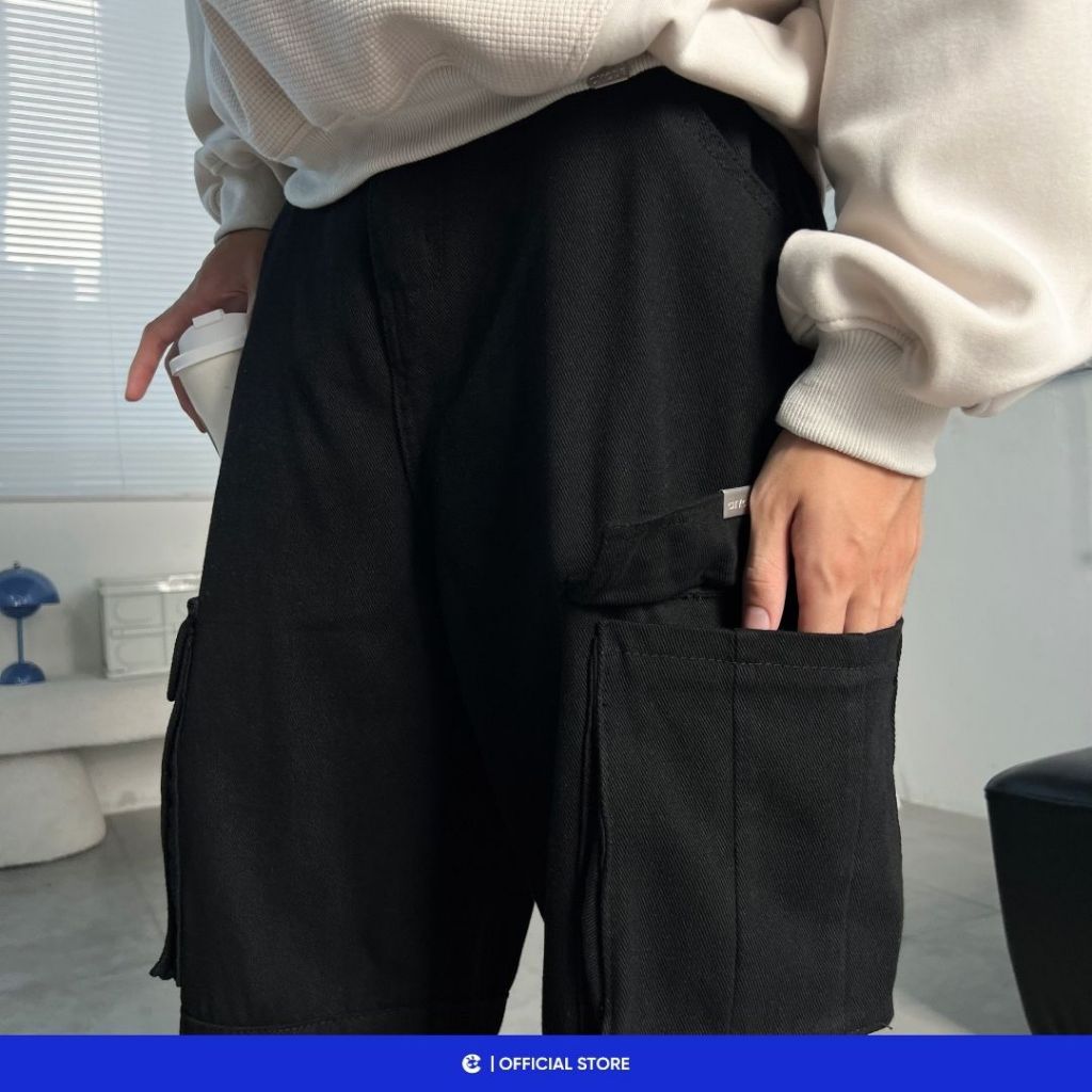 Quần Dài Tracker Local Brand Chính Hãng City Cycle ống rộng vải kaki form oversize unisex
