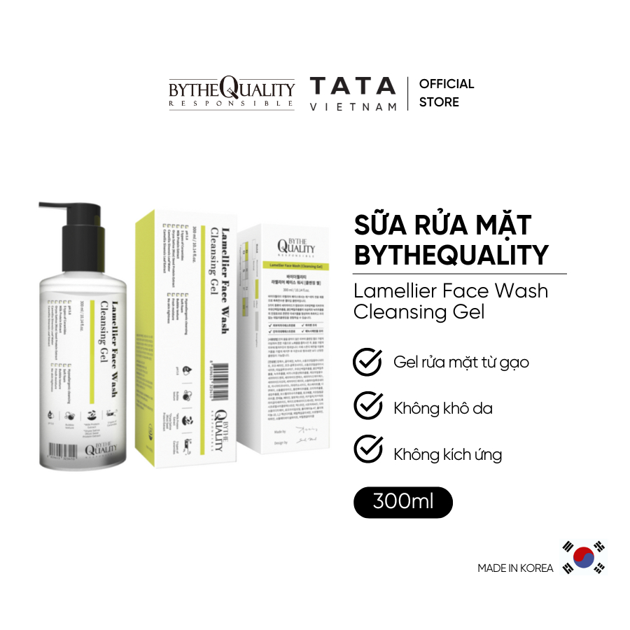 Ảnh Sữa Rửa Mặt BytheQuality Lamellier Face Wash Cleansing Gel 300ml 2