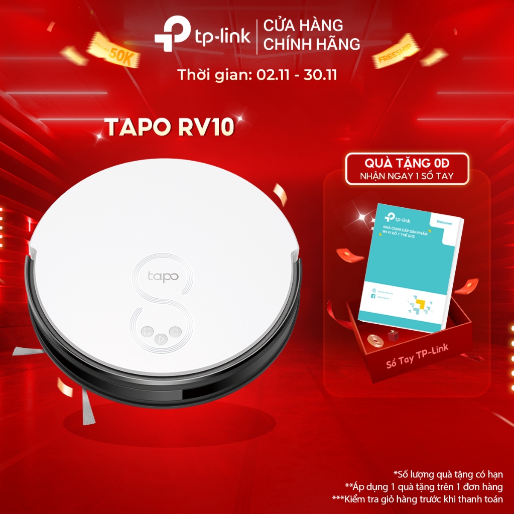 Esfregão de vácuo TP-Link Tapo Rv10 Robot 2 em 1 4 modos branco | Frete