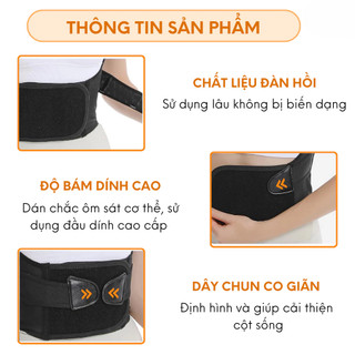 Đai chống gù lưng, đai lưng chống gù định hình dáng lưng vai thẳng bảo vệ cột sống