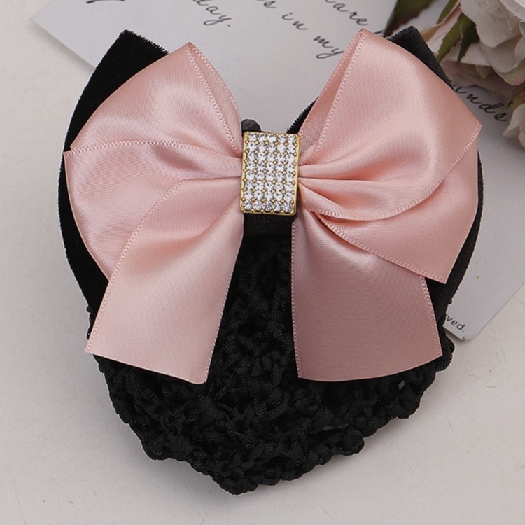 Product image Kẹp tóc túi lưới đầu hoa LAGU kẹp búi tóc cao cấp dành cho thư ký ý tá ngân hàng khách sạn tiếp viên phục vụ KBT030