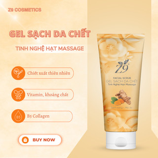 Gel sạch da chết Z9 tính chất nghệ phục hồi da, sạch da tức thì, khô thoáng lỗ chân lông 80ml