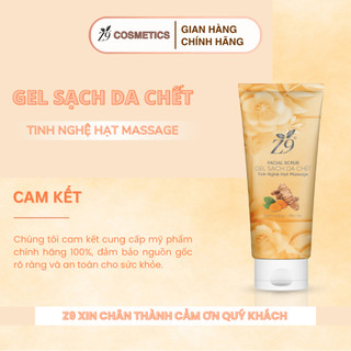 Gel sạch da chết Z9 tính chất nghệ phục hồi da, sạch da tức thì, khô thoáng lỗ chân lông 80ml