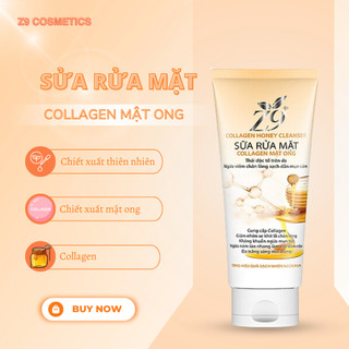 Sữa rửa mặt collagen mật ong Z9 luôn giữ ẩm da, trắng sáng tự nhiên da luôn mịn màng 80ml