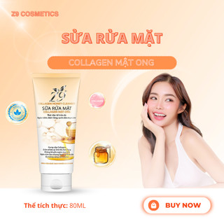 Sữa rửa mặt collagen mật ong Z9 luôn giữ ẩm da, trắng sáng tự nhiên da luôn mịn màng 80ml