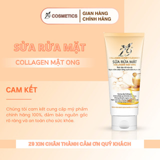 Sữa rửa mặt collagen mật ong Z9 luôn giữ ẩm da, trắng sáng tự nhiên da luôn mịn màng 80ml