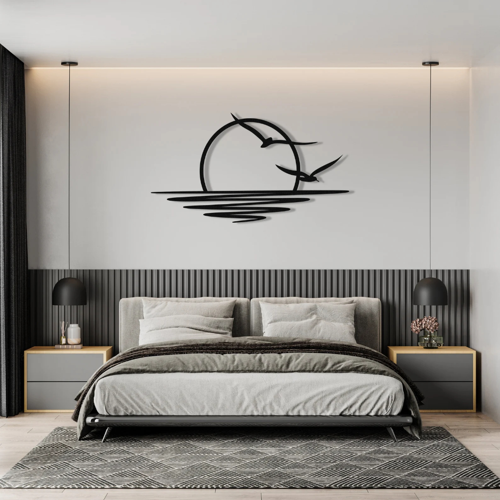 Bộ 3 tranh sắt CNC A06 | Tranh sắt tối giản, Treo tường nghệ thuật, Decor trang trí nội thất