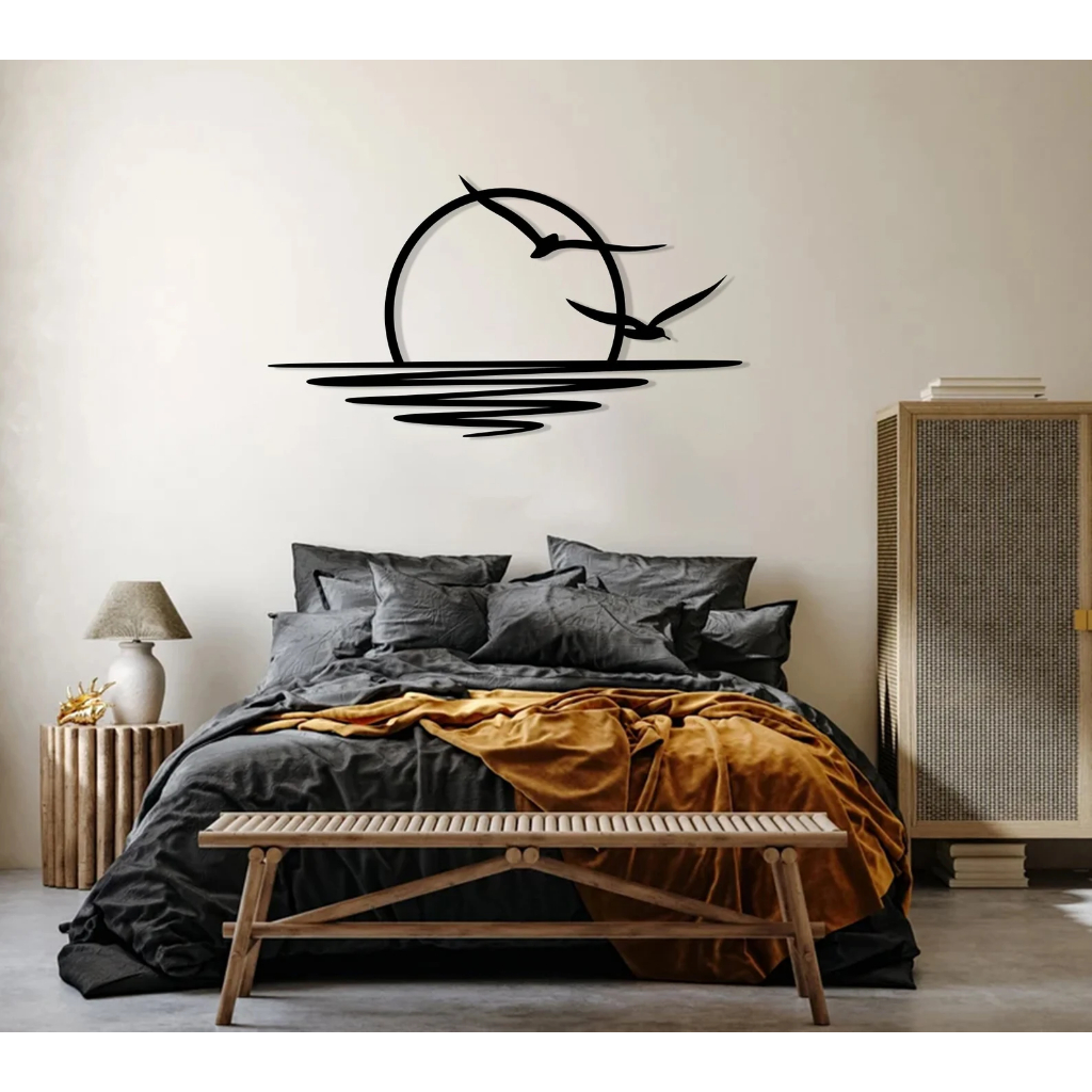 Bộ 3 tranh sắt CNC A06 | Tranh sắt tối giản, Treo tường nghệ thuật, Decor trang trí nội thất