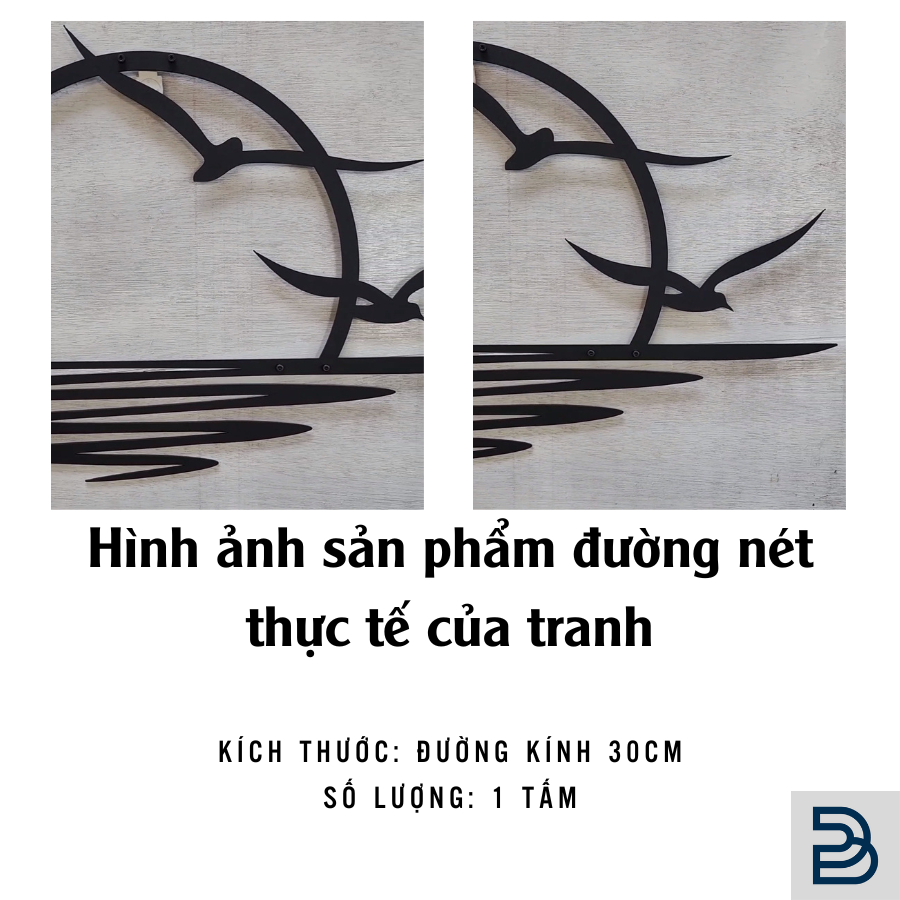 Bộ 3 tranh sắt CNC A06 | Tranh sắt tối giản, Treo tường nghệ thuật, Decor trang trí nội thất