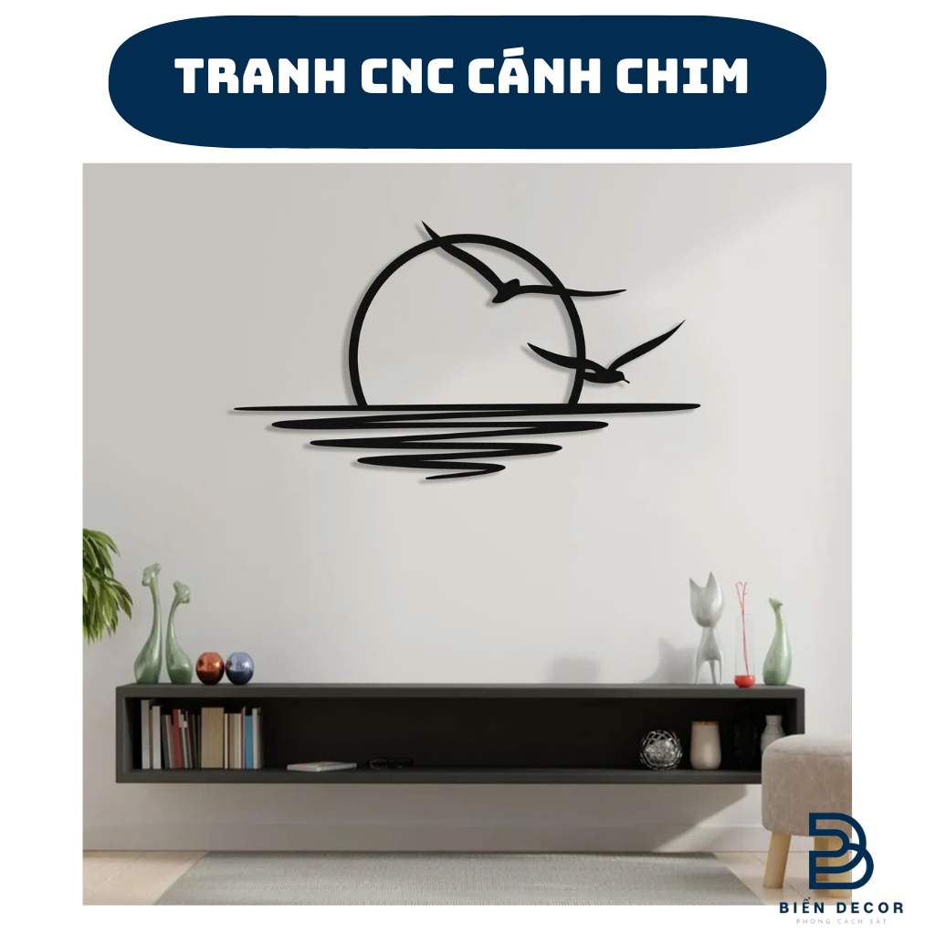 Bộ 3 tranh sắt CNC A06 | Tranh sắt tối giản, Treo tường nghệ thuật, Decor trang trí nội thất