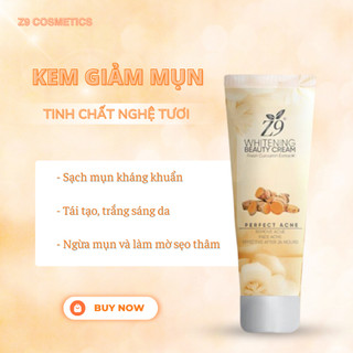 Kem mụn tinh nghệ Z9 giảm thâm sạch mụn, chống oxy hóa và giúp làn da được mềm mịn 15g