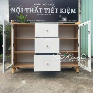 Tủ bếp để lò vi sóng gỗ NTTK tubep891