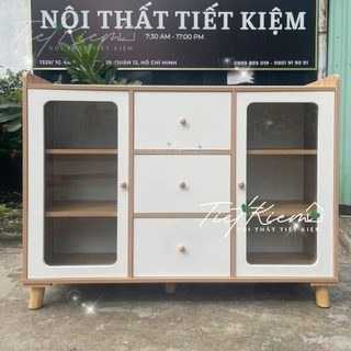 Tủ bếp để lò vi sóng gỗ NTTK tubep891