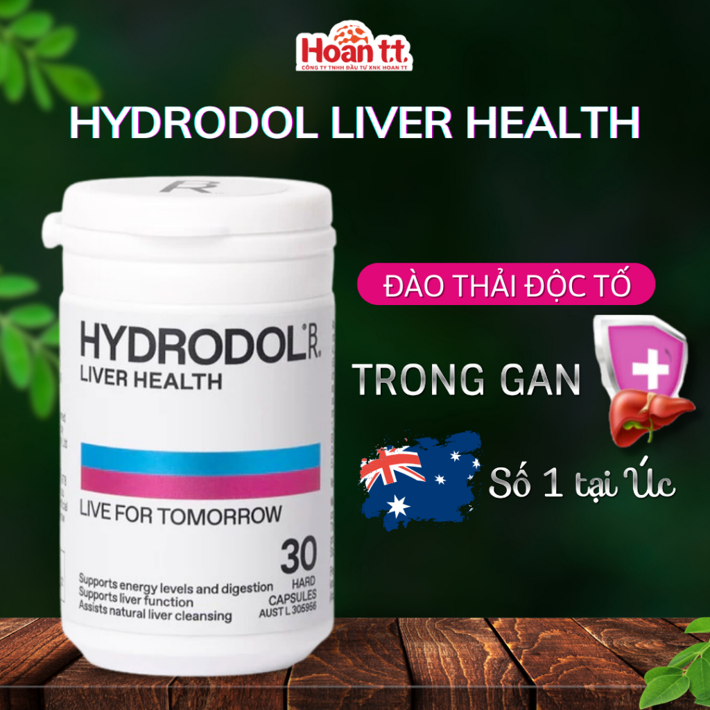 Ảnh Viên bổ gan HYDRODOL LIVER HEALTH của Úc - Viên Thải Độc Mát Gan lọ 30 viên 1