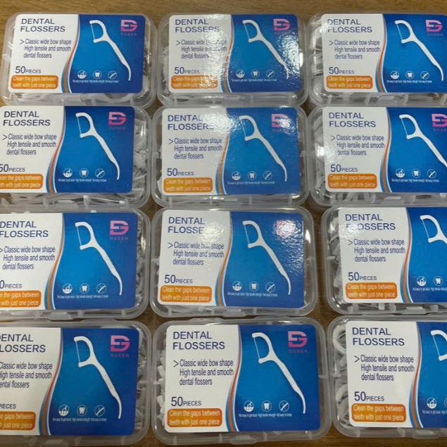Combo 12 Hộp Tăm Chỉ Nha Khoa  Vệ Sinh Sạch Sẽ Kẽ Răng(12 Hộp 600 Chiếc Tăm)
