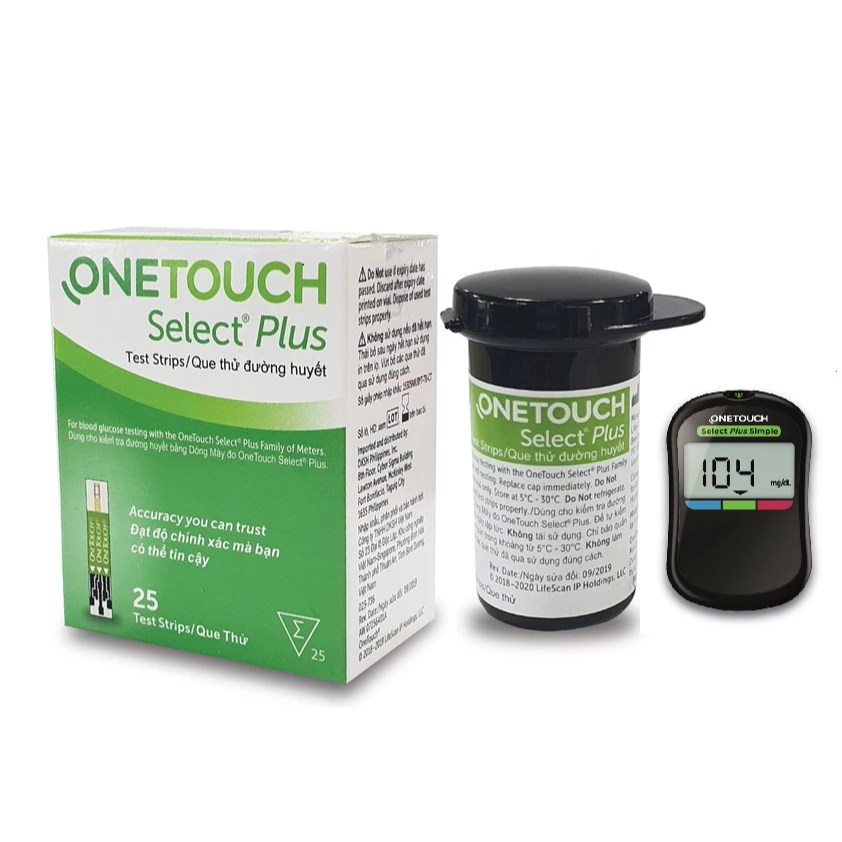 ONETOUCH SELECT PLUS - Que thử đường huyết dùng cho máy test tiểu đường ...