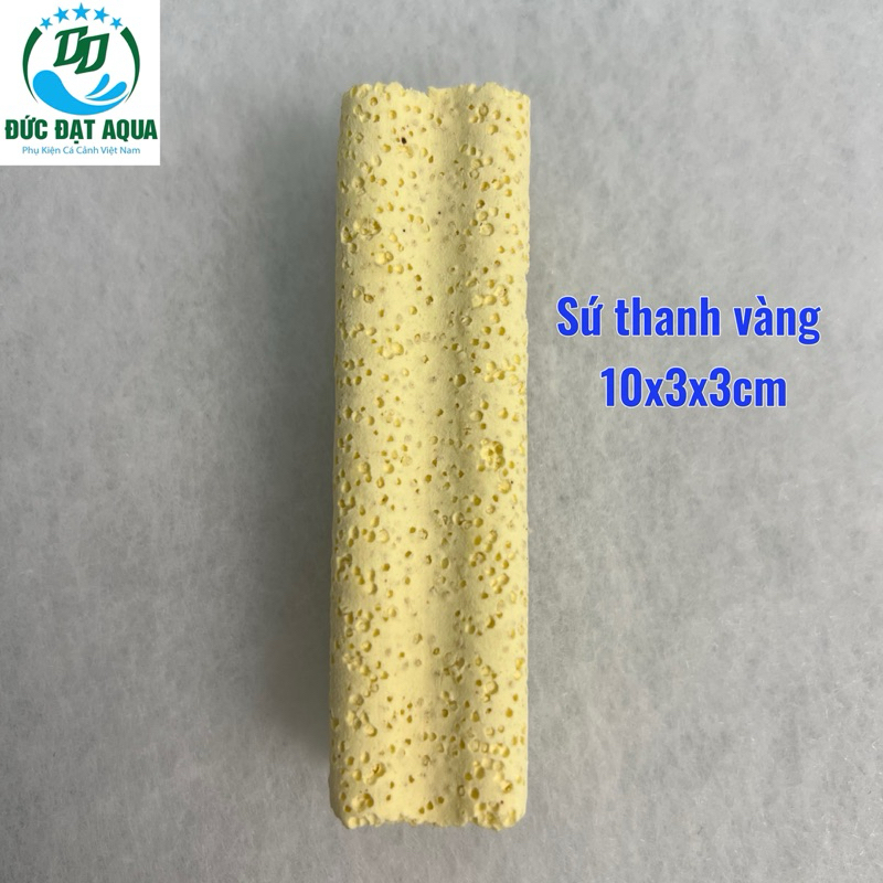 Thanh sứ lọc hoa mai vàng muối tiêu 16x4x4cm 15x3,8x3,8cm-10x3x3cm Vật liệu lọc cá Koi, rồng (combo 10 thanh) 8