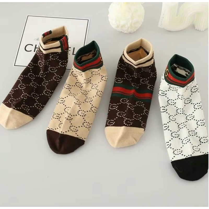 TÚI 10 ĐÔI TẤT NAM CỔ NGẮN HÀNG CAO CẤP KẺ VUÔNG UNISEX