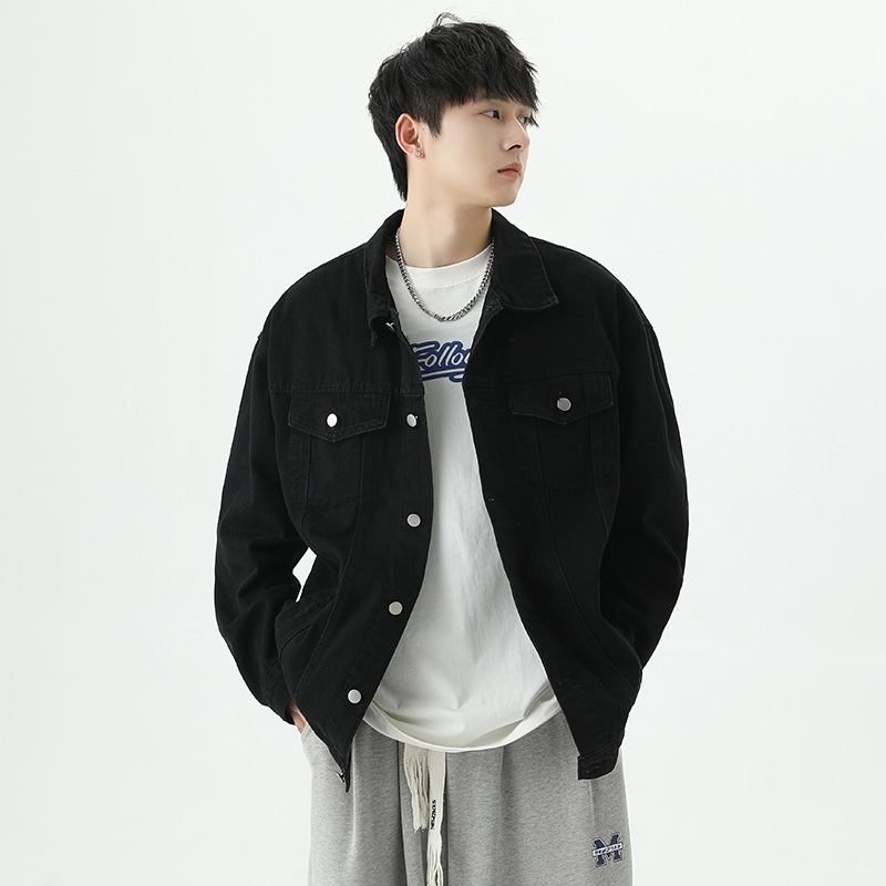 Áo Khoác Jean Nam Nữ Cúc Cài Dáng Dài Suông Rộng Áo Khoác Bò Unisex Denim Mềm Màu Xanh Đen Trẻ Trung Năng Động | BigBuy360 - bigbuy360.vn