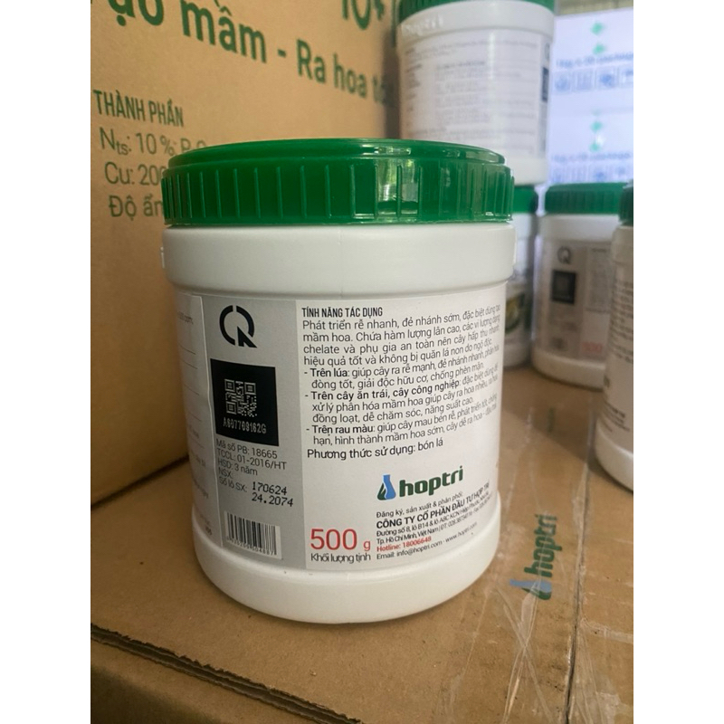 NPK 10-55-10 + TE Hợp Trí | Kích Ra Hoa – Tạo Mầm Mạnh – Đồng Loạt | 500g