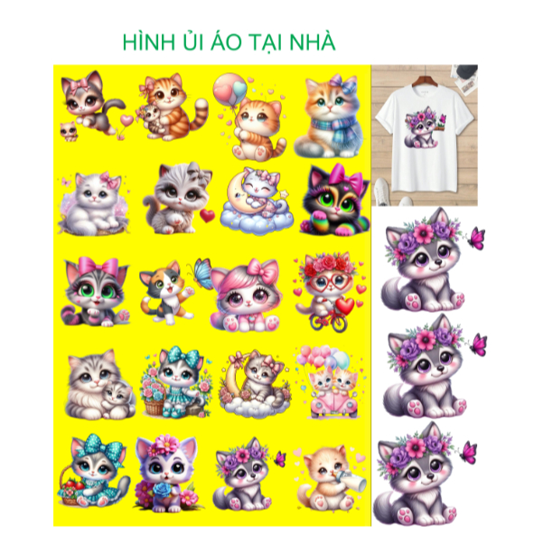 Miếng dán ủi quần áo tại nhà bằng bàn là bàn ủi-hình thú cưng ủi áo