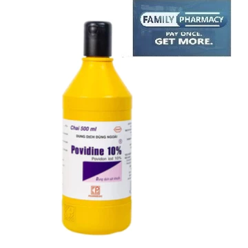 Povidine 10% 500ml nắp đen CHÍNH HÃNG THẬT 100% (cồn đỏ) sát trùng, khử khuẩn vết thương hở chuyên dùng ở spa, thẩm mỹ