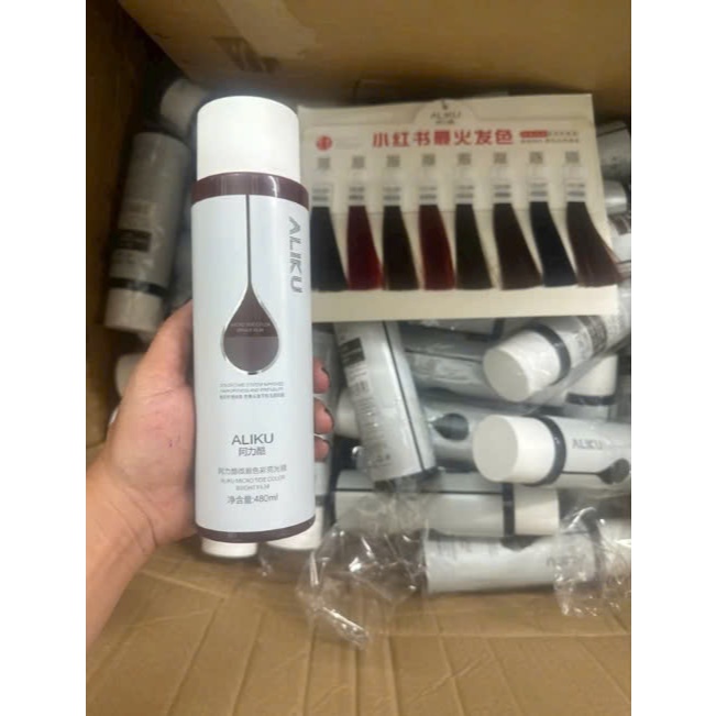 Thuốc Nhuộm Tóc MIX Nước Phủ Bóng  AKILU Màu Công Sở | Made in China | 480ml