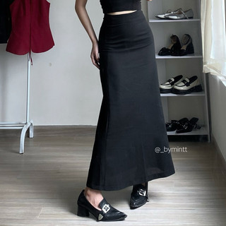 LIU SKIRT | Chân váy linen form xoè nhẹ, đơn giản, hack dáng style Hàn Quốc  - ByMintt