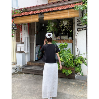 Chân váy ren hoa dáng dài Ma Vie