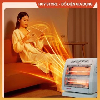 Quạt sưởi NOVA FG-10A nhỏ gọn tiện lợi chuẩn cao cấp , Quạt sưởi NOVA FG-10A đèn sưởi Halogen ấm không khô da Huy Store