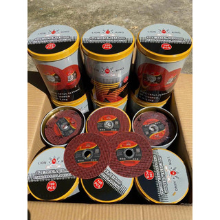 Hộp 100 viên - đá cắt sắt,inox sư tử xanh,đỏ lionking 1tấc(107x1.2x16mm) Hàng loại 1.