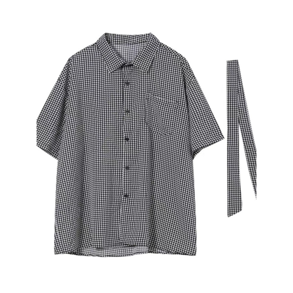 Áo Sơ mi Tay ngắn Caro nhuyễn Style HITCH ICVCVNI Unisex