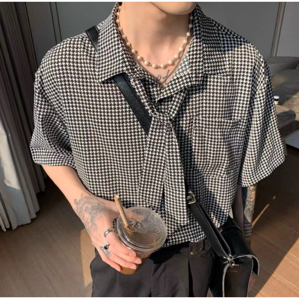 Áo Sơ mi Tay ngắn Caro nhuyễn Style HITCH ICVCVNI Unisex