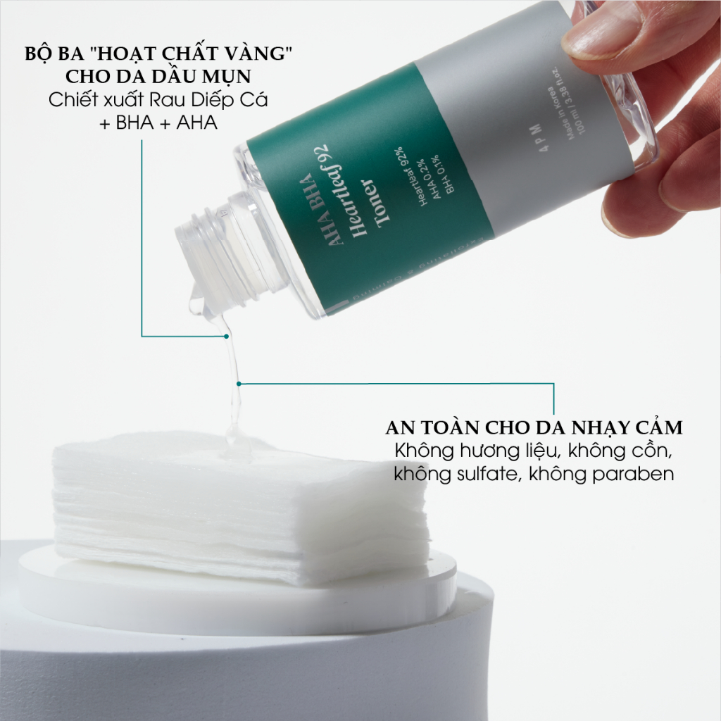 Ảnh Combo Giảm Mụn & Thâm, Toner Làm Sạch Da, Ngừa Mụn 92% Rau Diếp Cá 4PM & Chấm Giảm Mụn Bye Bye Blemish 30ml 3