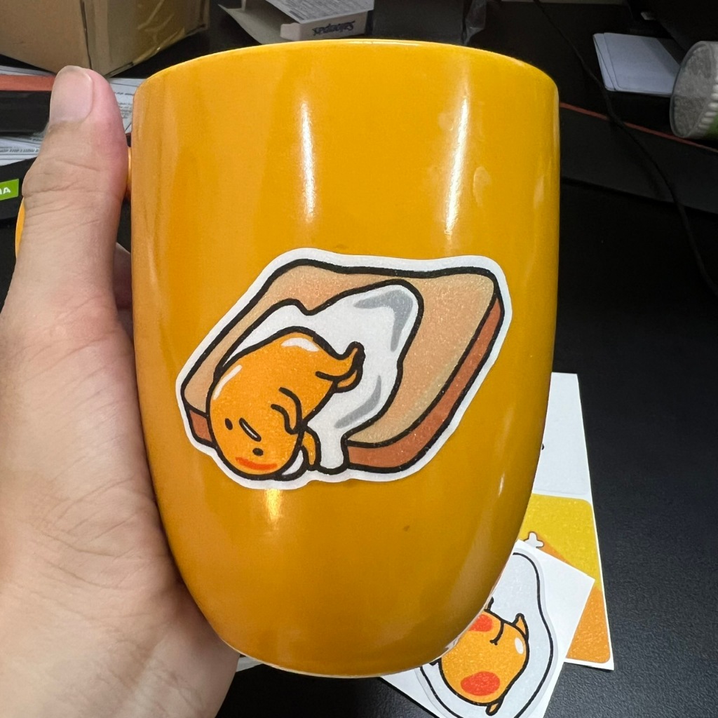 Miếng Dán Trang Trí TRỨNG LƯỜI GUDETAMA - Sticker Thẻ ATM (Thẻ Chung Cư, Thẻ Xe, Debit, Credit) NF2