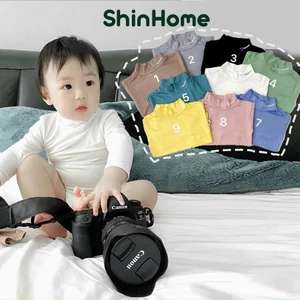 Áo bún cao cổ giữ nhiệt thun lạnh dài tay cho bé trai bé gái 0-4 tuổi ShinHome