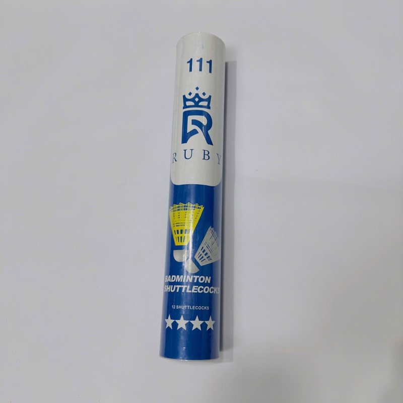 [SỈ] QUẢ CẦU LÔNG NHỰA RUBY 111 BADMINTON , (CÂY 12 QUẢ) - VPP QUỐC HUY.