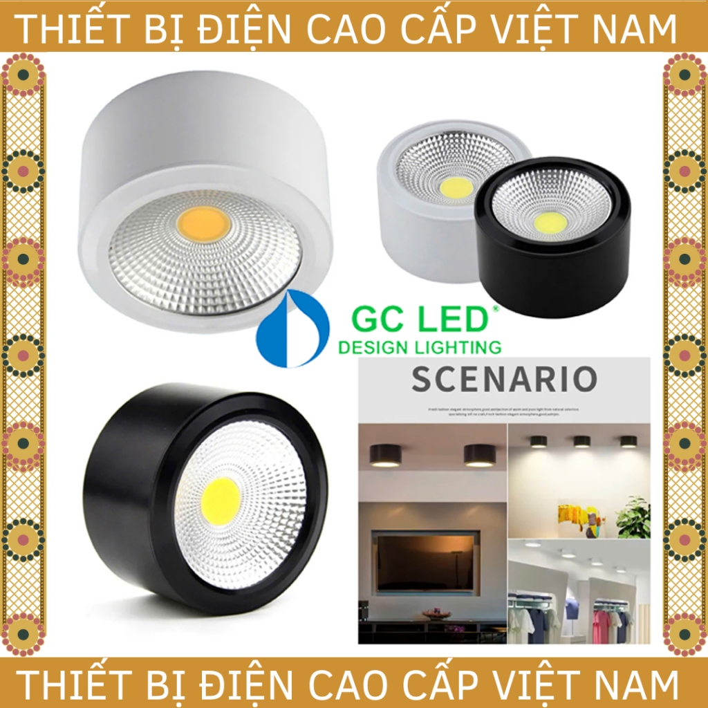 [GC] Đèn ống bơ ốp trần chip COB, thân nhôm cao cấp, GC LED METIS mã GC ...